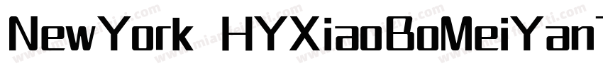 NewYork HYXiaoBoMeiYanTiW字体转换